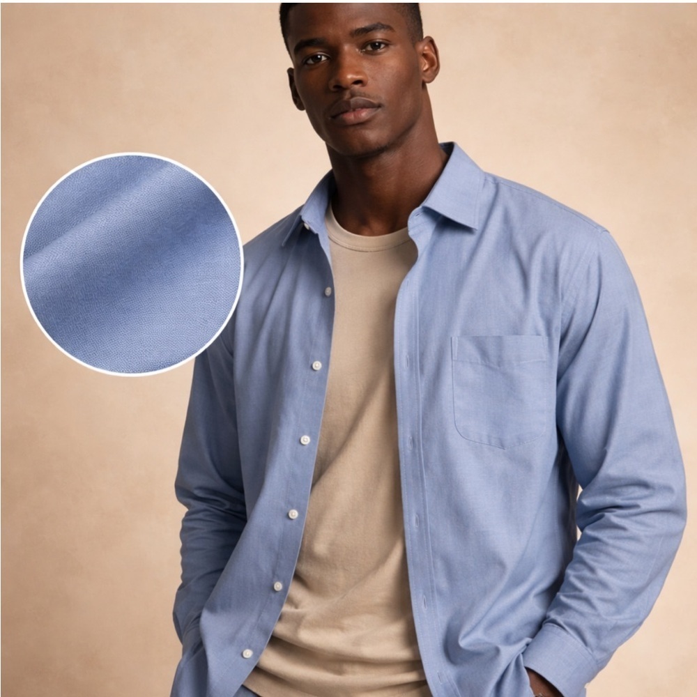 Brooks Brothers Madison Fit Supima Cotton Dress Shirt 17-33 Non-Iron Blue